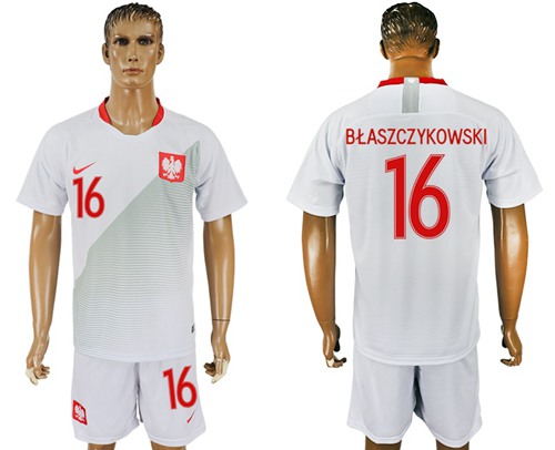 Poland #16 Blaszczykowski Home Soccer Country Jersey